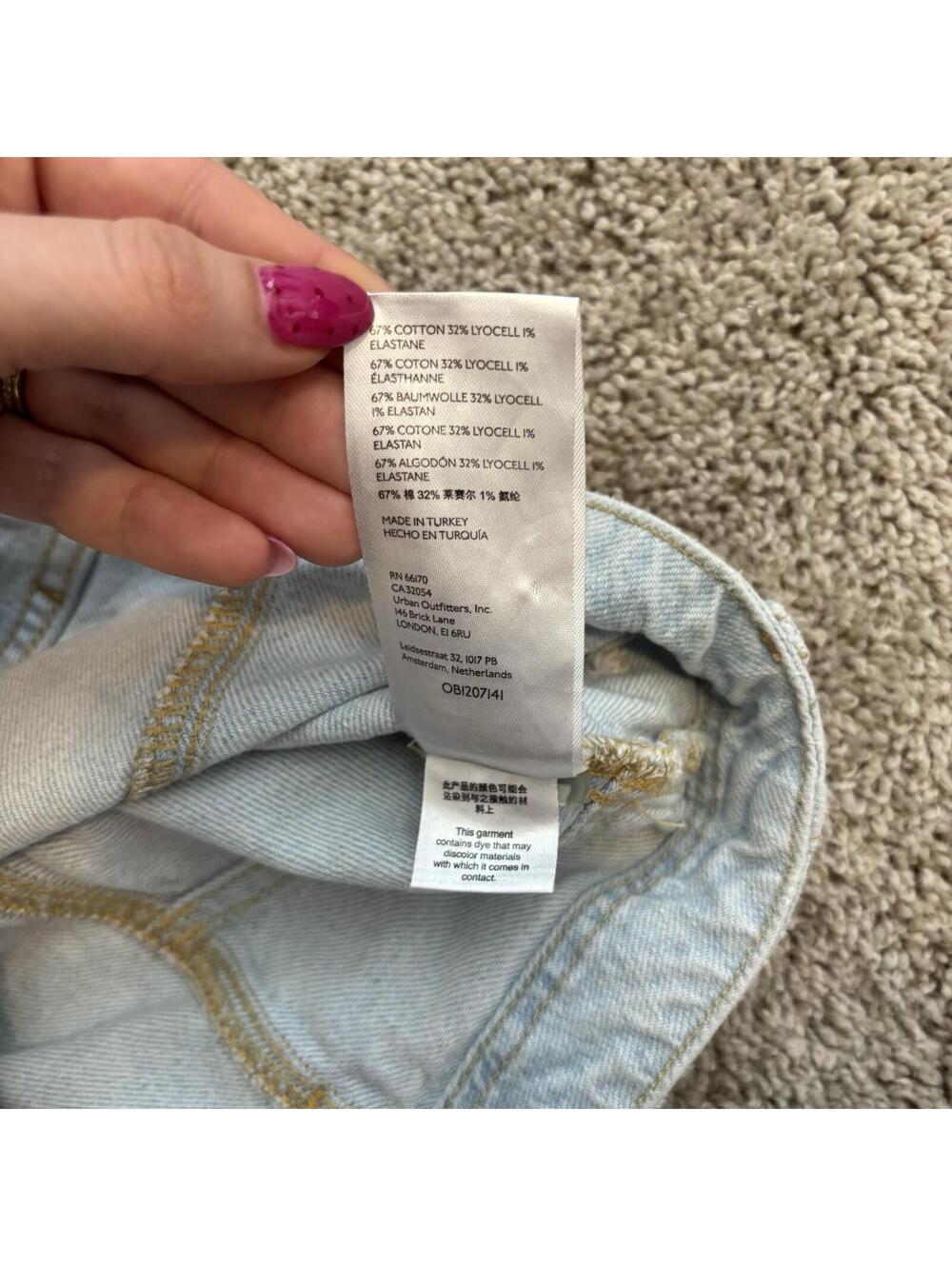We the Free People Florence High Rise Flare Jeans Women 30X33 Blue Denim Western - Picture 4 of 7